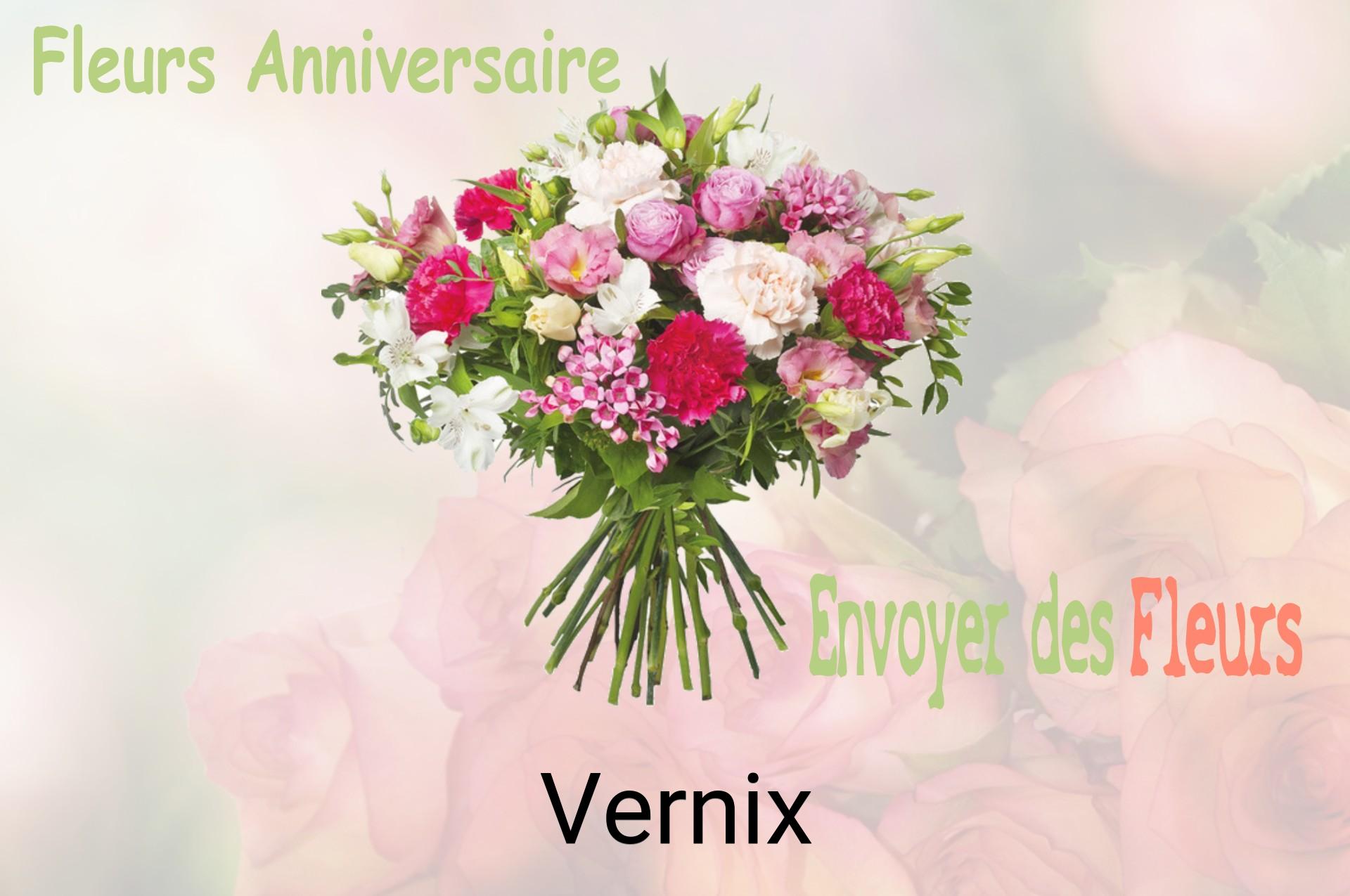 Bouquet de fleurs d’anniversaire livré à Vernix