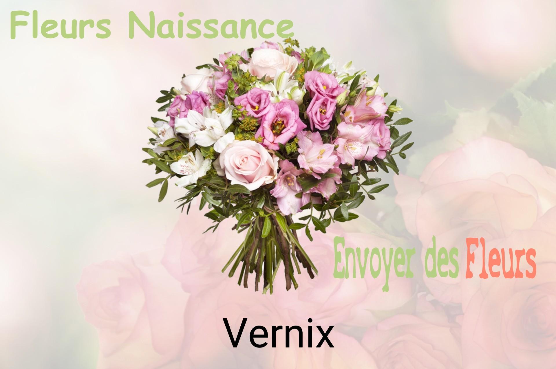 Bouquet de fleurs de naissance livré à Vernix